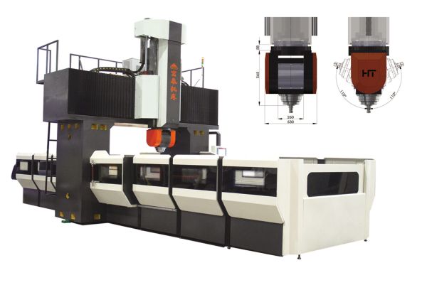 HT-GM24-5X series fixed beam gantry five axis link